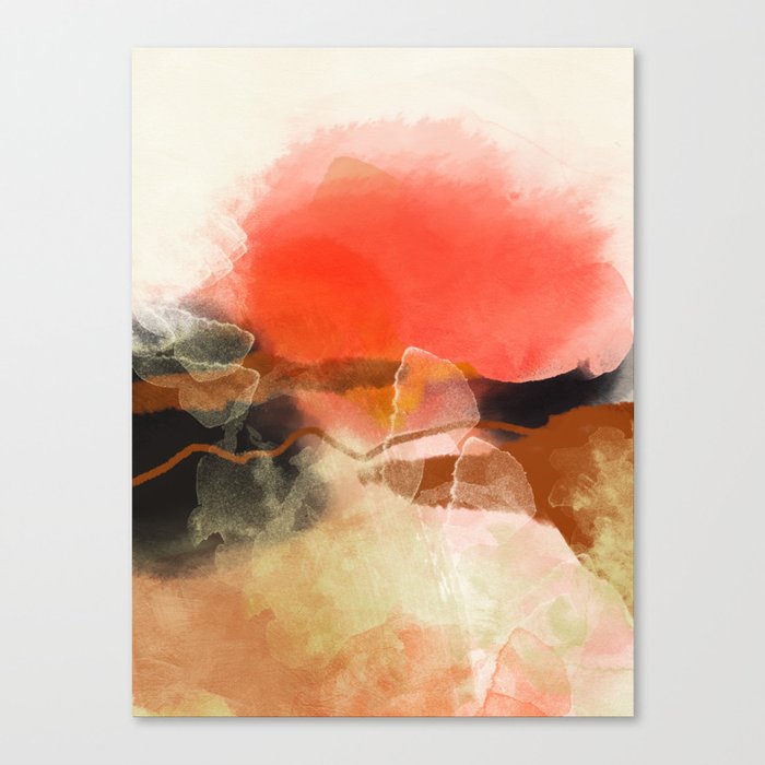 peachy sun Canvas Print
