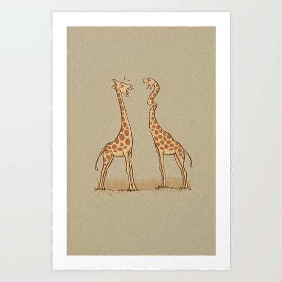Wrong head Art Print