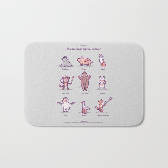 How to make animals cooler Bath Mat