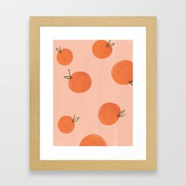 Just peachy! Framed Art Print