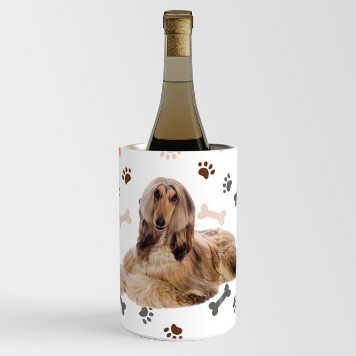 Afghan Hound Dog Wine Chiller