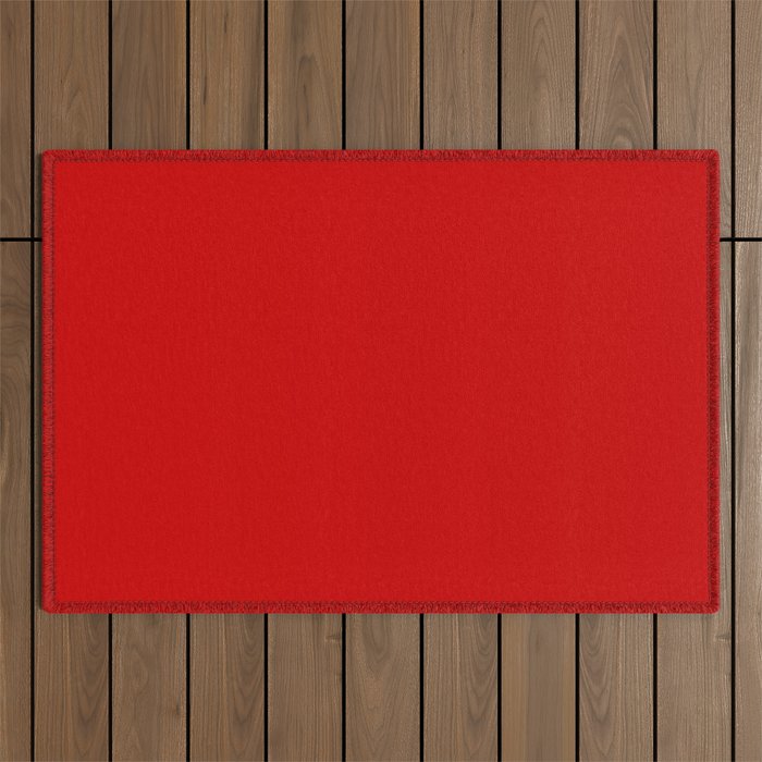 Bright red Outdoor Rug