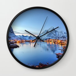 Lofoten islands, Norway Wall Clock