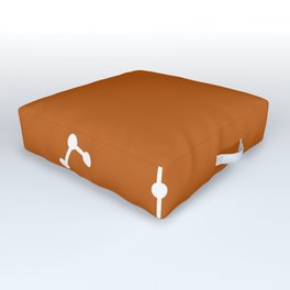 Scorpio (White & Bronze) Outdoor Floor Cushion