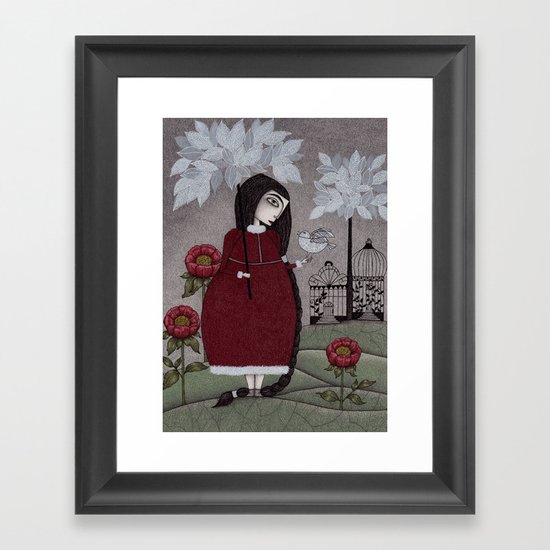 Winterbird, or Hope is a Thing With Feathers Framed Art Print