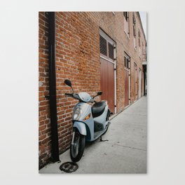Motorcycle in the French Quarter Canvas Print