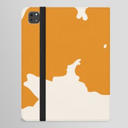Orange Cowhide Spots iPad Folio Case