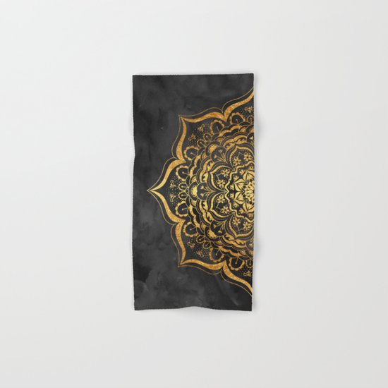 Gold Mandala Hand & Bath Towel
