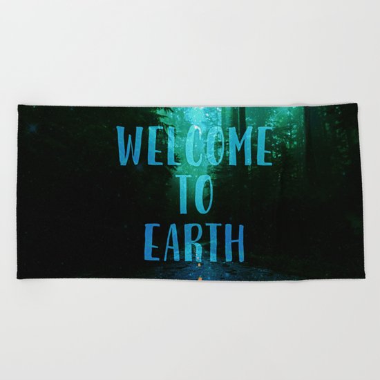 Welcome to Earth Beach Towel