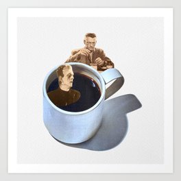 Brought to Life by Coffee Art Print