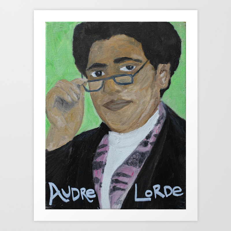 Audre Lorde Black Lesbian Warrior Woman Poet Art Print By Staceywright Society6