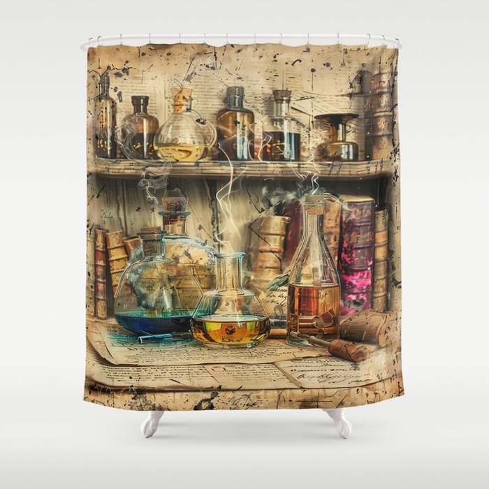 Alchemy Works Ephemera Shower Curtain