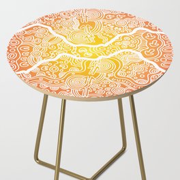 Authentic Aboriginal Art -  Side Table