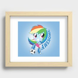 Cute Equestria Girls - RainbowDash Recessed Framed Print
