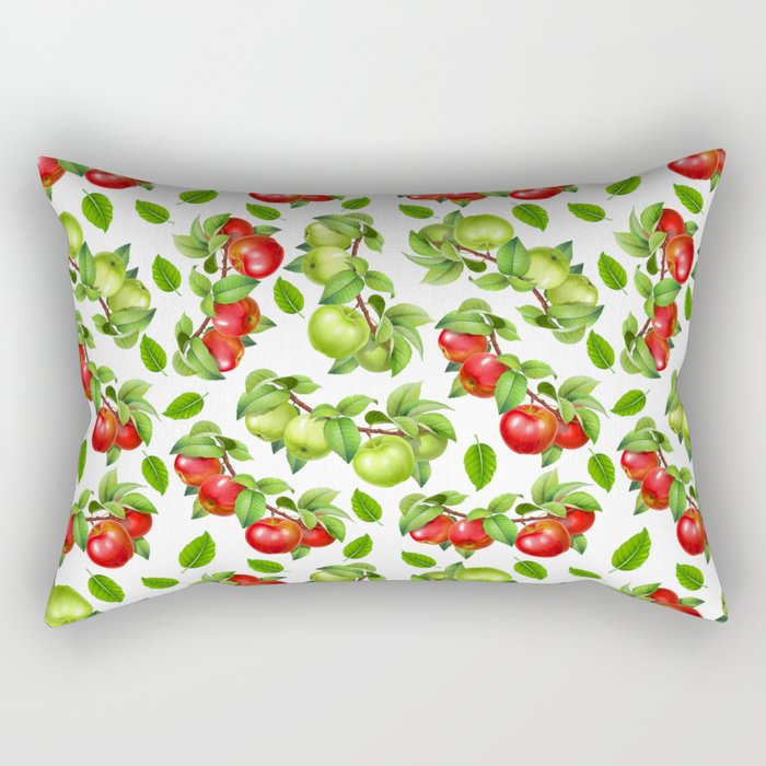 Apples on a Branch Rectangular Pillow