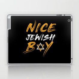 Nice Jewish Boy Jew Menorah Happy Hanukkah Laptop Skin