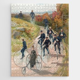 Unicycle & Tricycle Hipsters Jigsaw Puzzle
