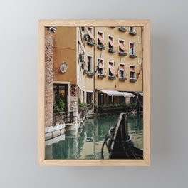 Lunch with a View - Venice, Italy Framed Mini Art Print