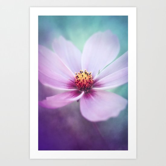BEAUTY OF THE FOREST - PINK COSMEA FLOWER Art Print