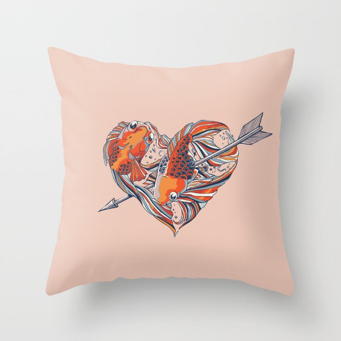 Form of Love Throw Pillow