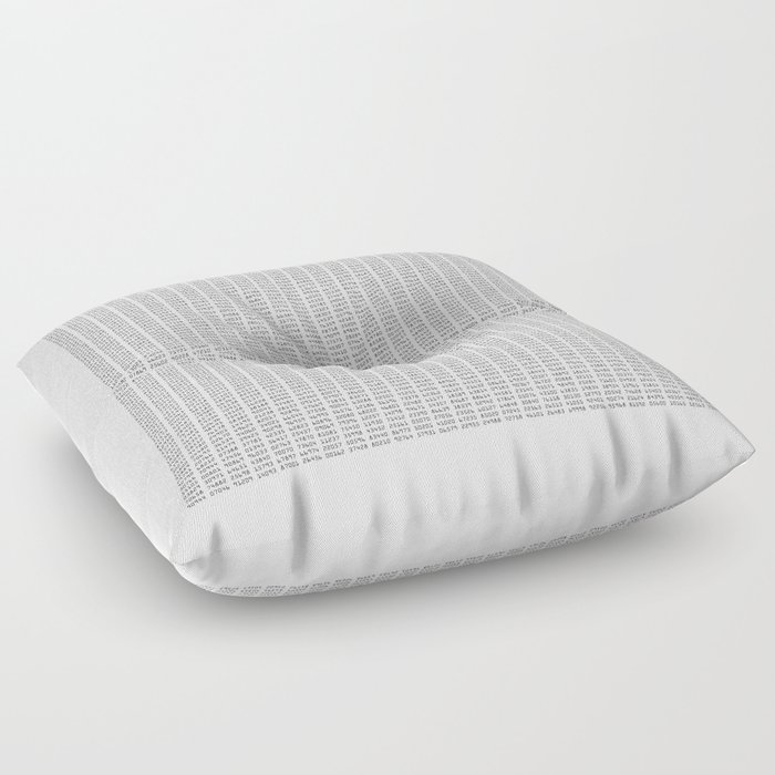 The Number Pi to 10000 digits Floor Pillow