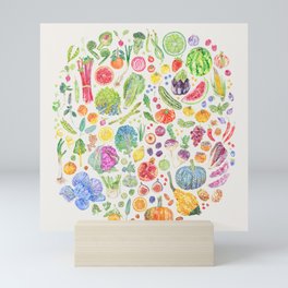 Seasonal Harvests - Neutral Mini Art Print