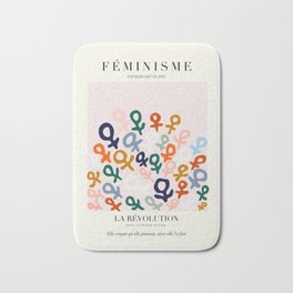 L'ART DU FÉMINISME — Feminist Art — Matisse Exhibition Poster Bath Mat