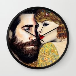 Gustav Klimt: The Swift Affair Wall Clock | Klimt, Gyllenhaal, Digital, Swift, Jake, Taylor, Painting 