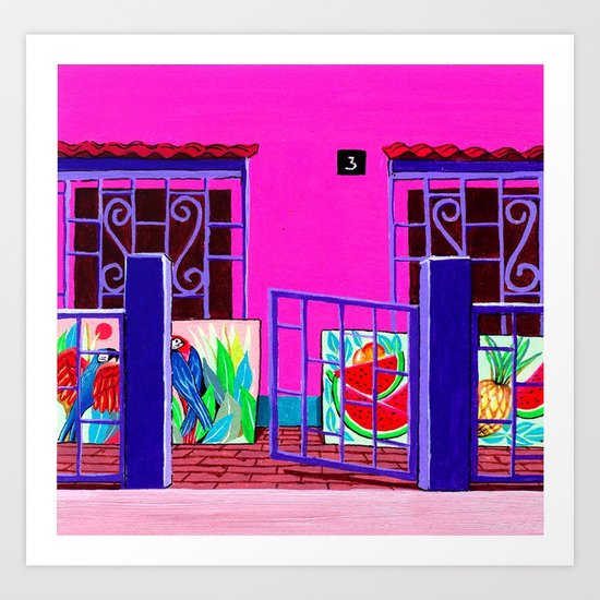 Exotic Artist House Glimpse Art Print