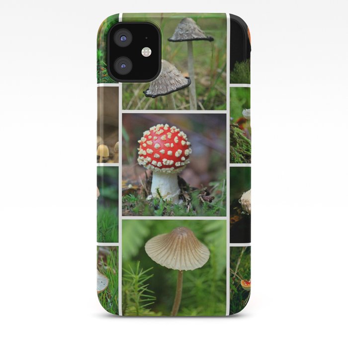 Mushrooms Collage Cafe Or Kitchen Decor Iphone Case By