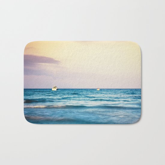 boats on the Mediterranean Bath Mat