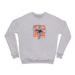 hibiscus blooming Crewneck Sweatshirt