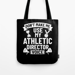 Athletic Director Training Coach Program Team Tote Bag