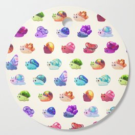 Jewel Snail - pastel Cutting Board