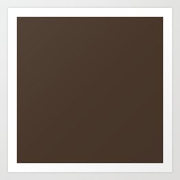 Craquelure Brown Art Print