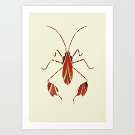 Marbled Insect 1 of 4 of Set 2 Art Print