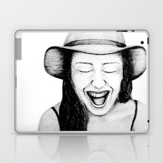 So Amused Expressions Of Happiness Series Black And White Original Sketch Drawing Pencil Charcoal Laptop Ipad Skin By Ekphotoart Society6,Face Mask Drawing Design
