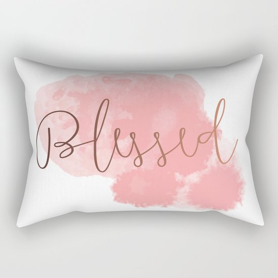 Blessed #society6 #decor #buyart Rectangular Pillow