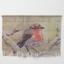 Robin in Spring Wall Hanging