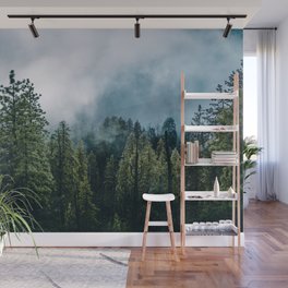 Sequoia Foggy Forest Wall Mural
