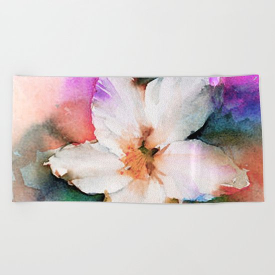 FLOWER PATTERN13 Beach Towel