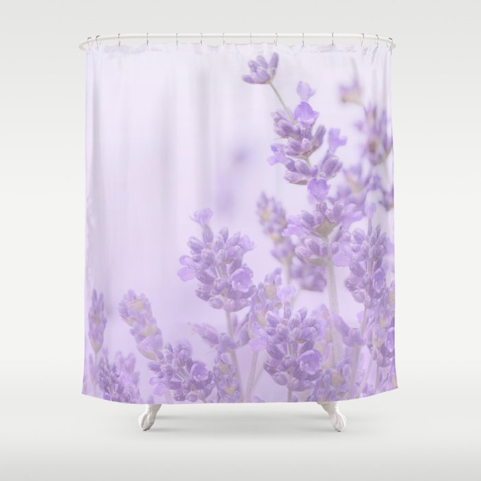 Lovely Lavenders Pastel Purple Background #decor #society6 #buyart Shower Curtain