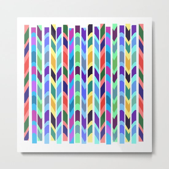 Waves and stripes Metal Print