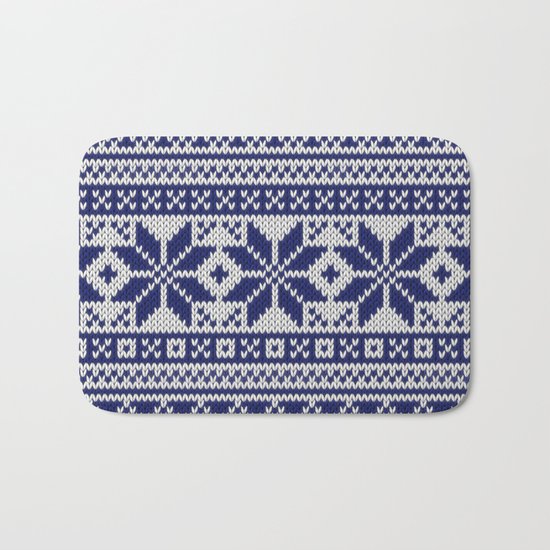 Winter knitted pattern 5 Bath Mat