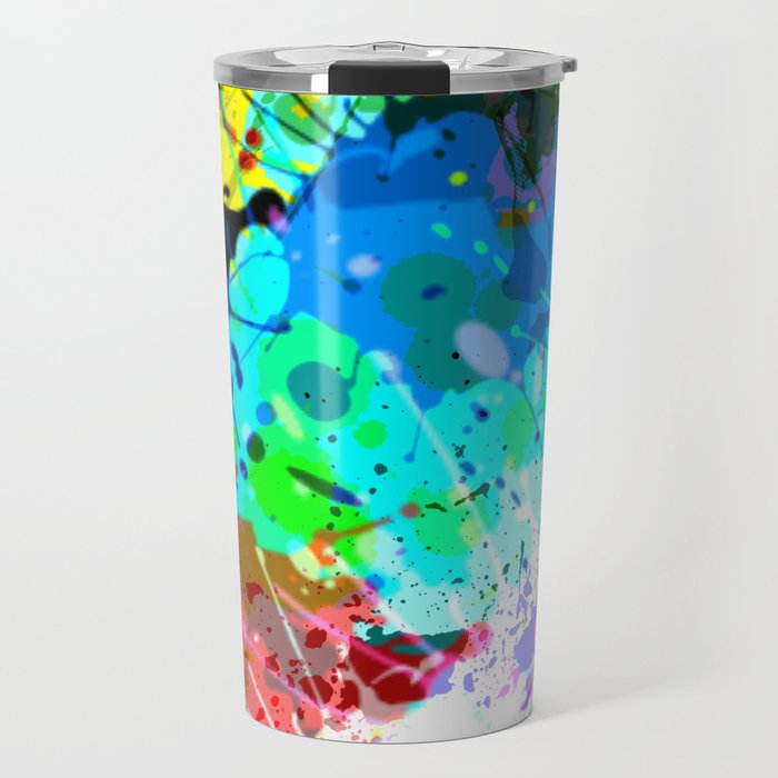Colorful Splashes Travel Mug