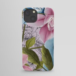 Colorful flowers home art iPhone Case