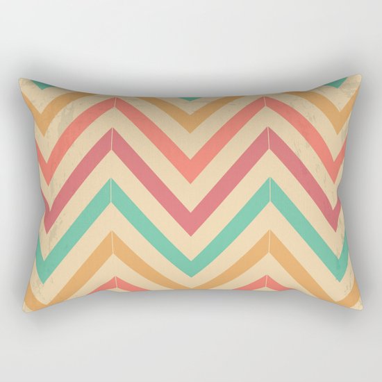 Zig zag vintage Rectangular Pillow