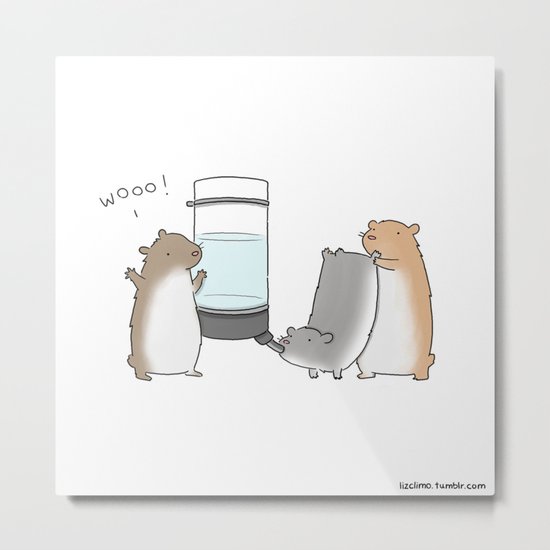 Ain't Nothin But A Hamster Party Metal Print