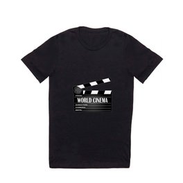 World Cinema Movie Clapperboard T Shirt
