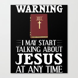 Jesus Bible Cross Nazareth Study Quotes Canvas Print